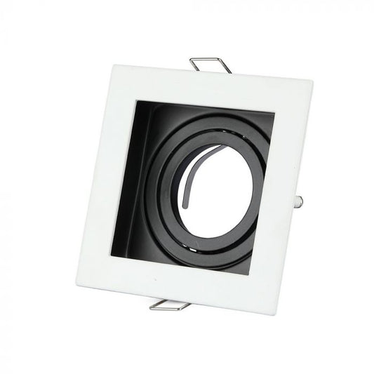 LED BRACKET 1XGU10 SQUARE FIXED WHITE 100X38 (90)