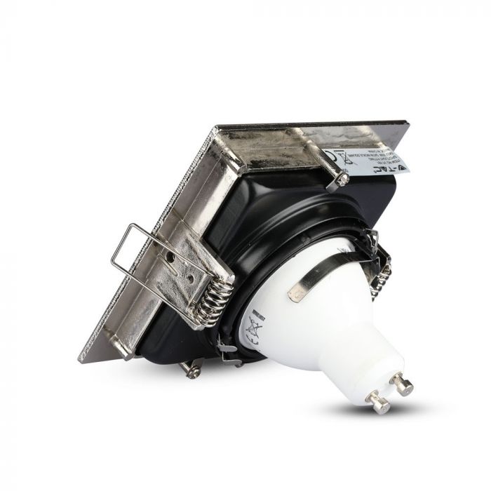 LED BRACKET 1XGU10 SQUARE FIXED SN 100X38 (90)