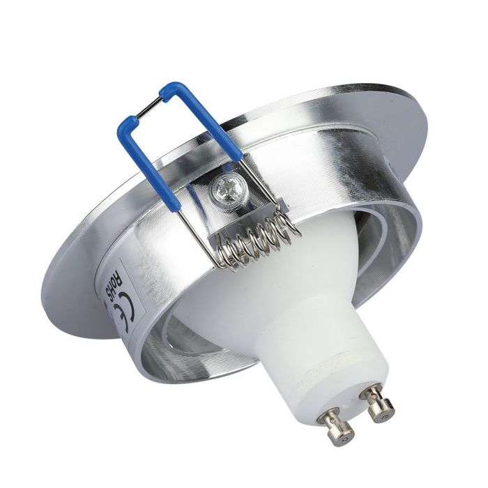 LED BRACKET 1XGU10 ROUND Movable Aluminium Brash 91 (75)