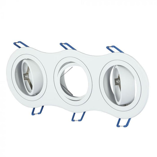 LED BRACKET 3XGU10 ROUND Movable White 255X91 (235X75)