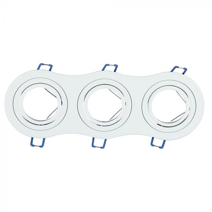 LED BRACKET 3XGU10 ROUND Movable White 255X91 (235X75)