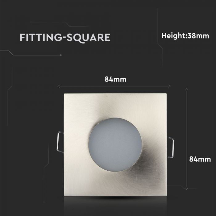 LED BRACKET GU10 SQUARE FIXED SN 84 (75) IP54