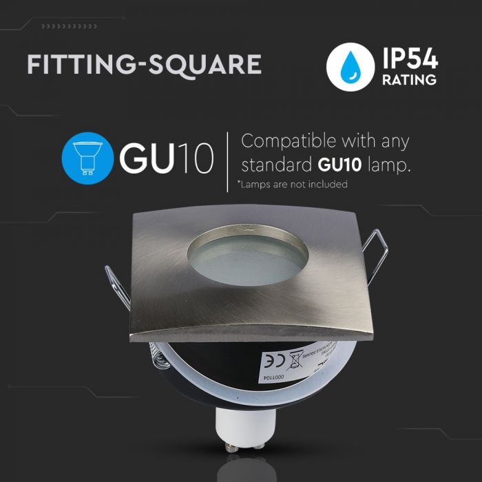 LED BRACKET GU10 SQUARE FIXED SN 84 (75) IP54