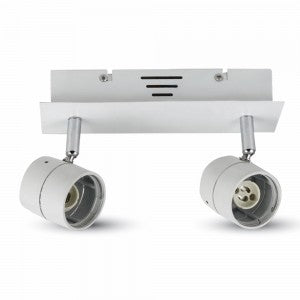 LED TRACK FITTING 2XGU10 WHITE