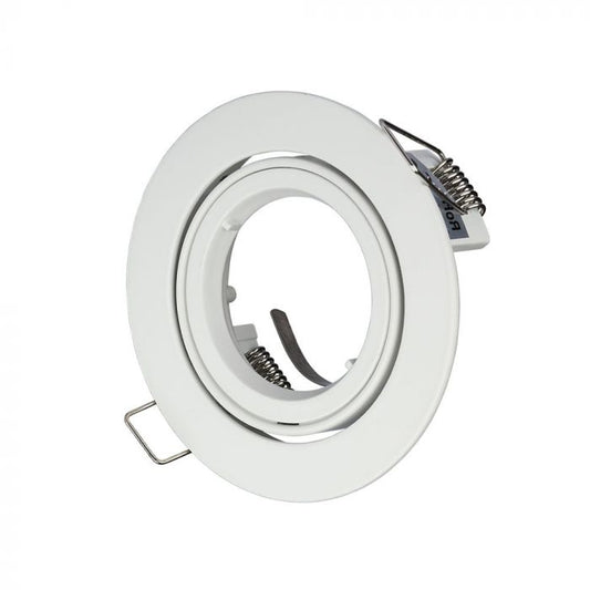 LED BRACKET GU10 ROUND Aluminium Movable WHITE 95 (85)