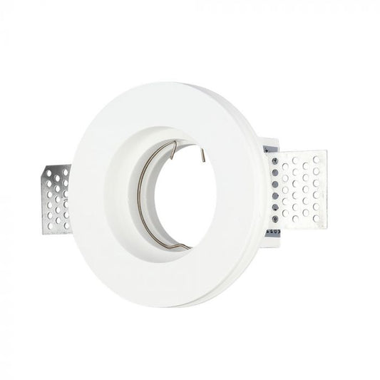 LED BRACKET GU10 ROUND WHITE 140X45 (103) GYPSUM