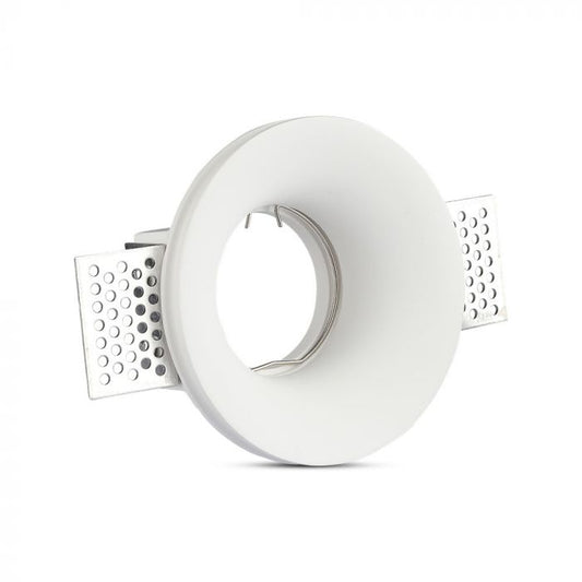 LED BRACKET GU10 ROUND WHITE 100X40 (103) GYPSUM