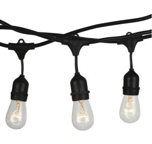 LED STRING LIGHT 5M WITH EURO PLUG AND 10 X WP SOCKET