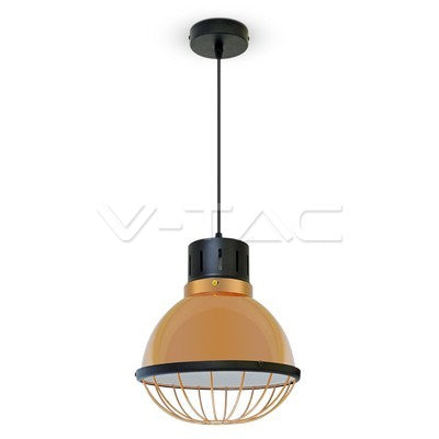 LED E27 PENDANT ROSE GOLD CMS LONG 25X100 COPPER