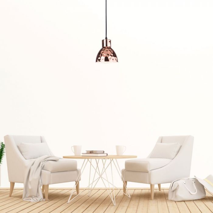 LED E27 PENDANT LIGHT ROSE GOLD 17X150 COPPER