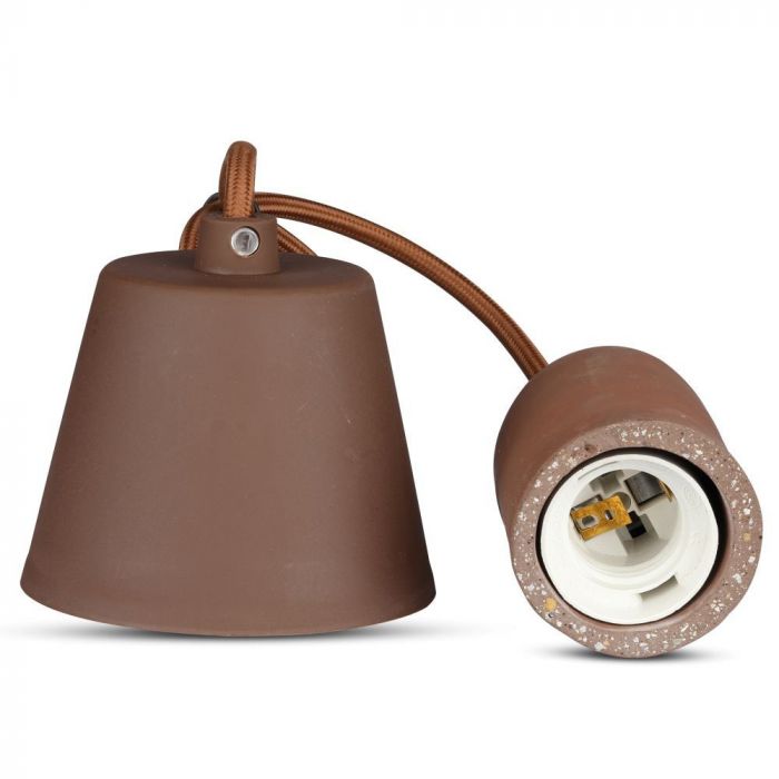 Concrete Pendant Light Brown