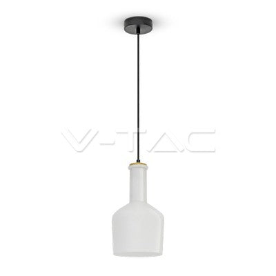 LED E27 PENDANT CLEAR 17X32X112 GLASS WITH WOOD