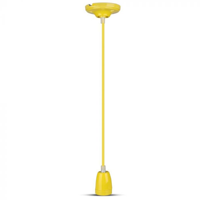 LED E27 HIGH FREQUENCY LAMP HOLDER YELLOW 47X64X680 PORCELAIN