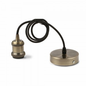 LED E27 HOLDER BRONZE 50X90X900 METAL