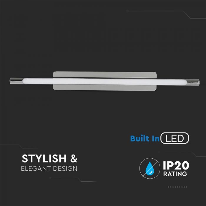 LED PENDANT CEILING CHROME 18W DL 1350lm 94X6.5X6.5 STAINLESS STEEL + METAL