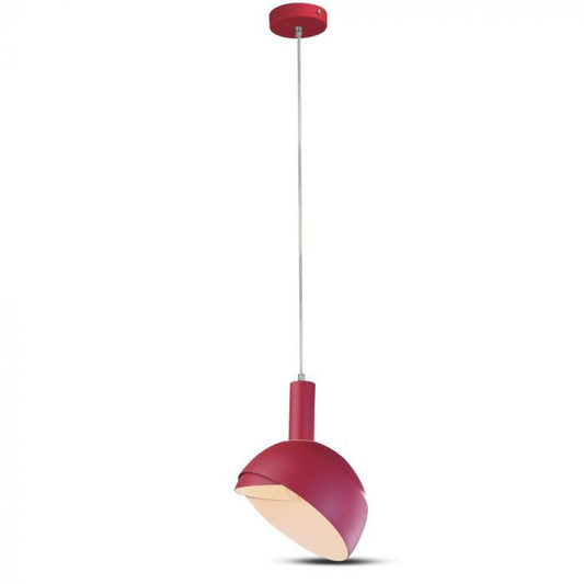 LED E14 PENDANT WITH SLIDE ALUMINUM LAMPSHADE 18X10X120 PINK