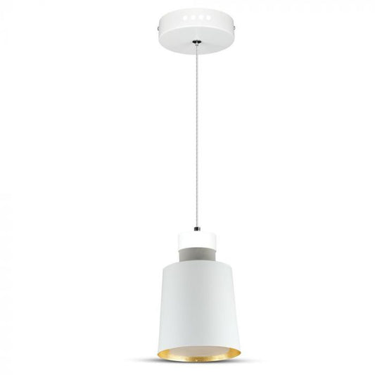 LED E27 PENDANT WHITE 7W 400lm DL 120° 12X19X122 IRON+ACRYLIC