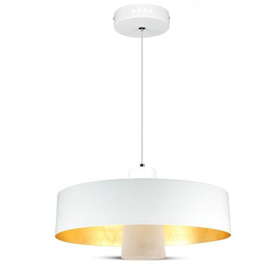 LED E27 PENDANT WHITE 7W 400lm DL 120° 34X19X122 IRON+ACRYLIC