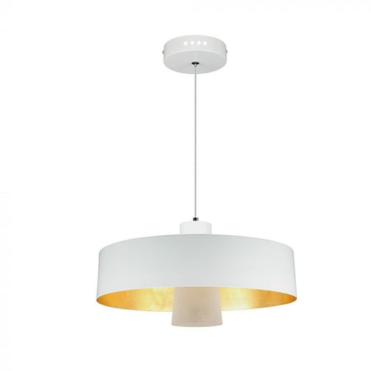 LED E27 PENDANT WHITE 7W 400lm WW 120° 34X19X122 IRON+ACRYLIC