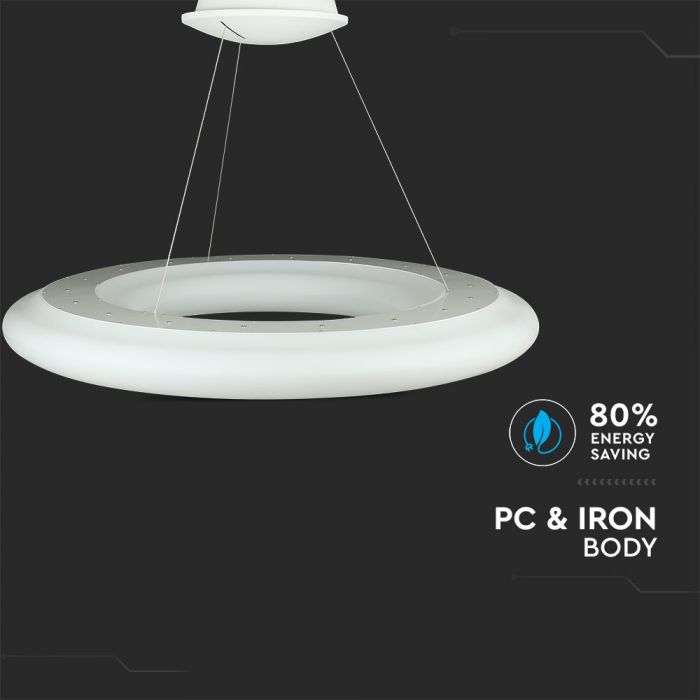 LED DESIGNER HANGING PENDANTB 105W 6300lm WW 120° 91X200 TRIAC DIMMABLE