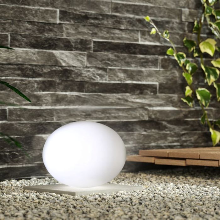 LED OVAL BALL LIGHT RGBW RECHARGEABLE 1W 18lm 19X14 LLDPE WHITE IP65 DIMMABLE