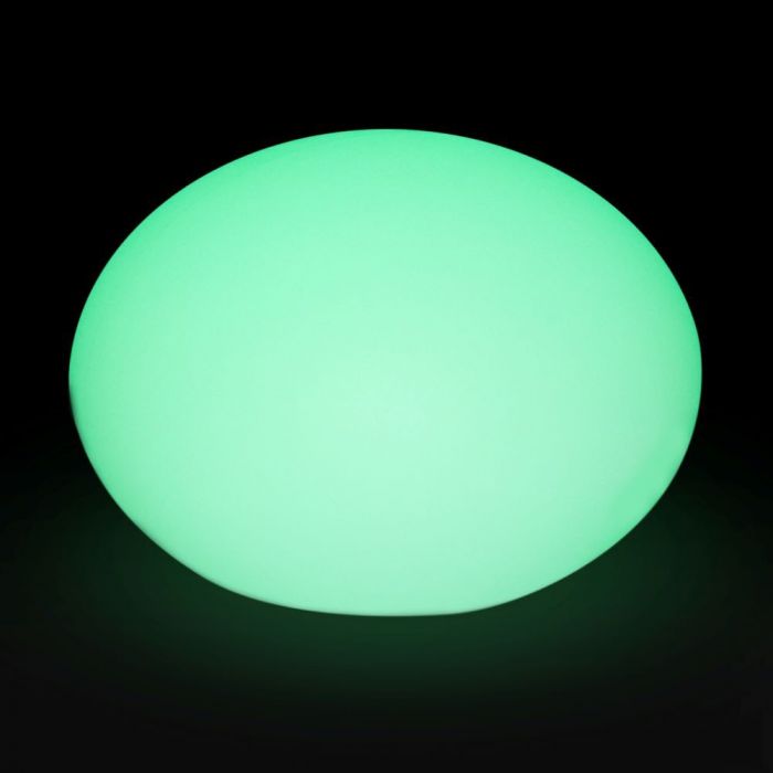 LED OVAL BALL LIGHT RGBW RECHARGEABLE 1W 18lm 19X14 LLDPE WHITE IP65 DIMMABLE