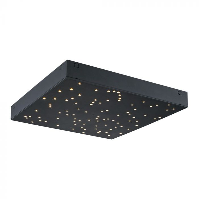 LED DESIGNER CEILING LIGHT CCT CHANGING 8W 900lm 120° 300X300X40 BLACK DIMMABLE