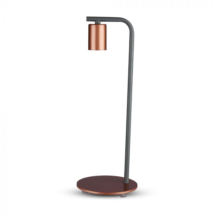 LED DESIGNER TABLE LAMP E27 HOLDER + SWITCH 15X42 RED BRONZE