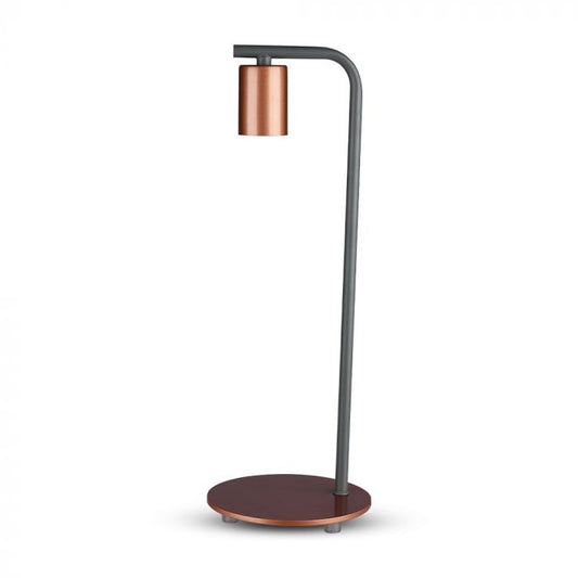 LED DESIGNER TABLE LAMP E27 HOLDER + SWITCH 15X42 RED BRONZE