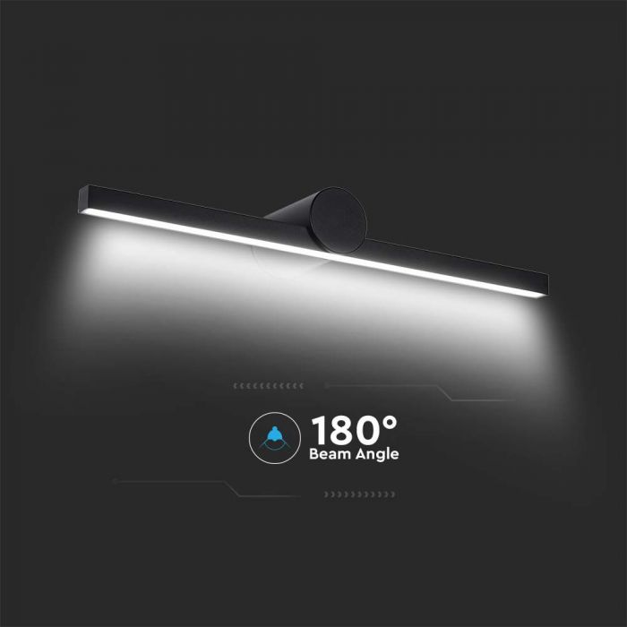 LED MIRROR LIGHT 10W 1530Lm WW BLACK