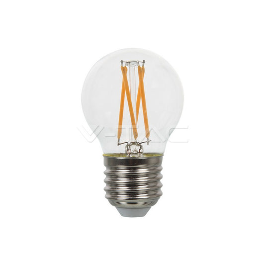 LED E27 CROSS FILAMENT LAMP 4W WW 400lm 300° 45X75 GLOBE