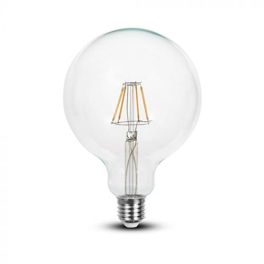 LED E27 FILAMENT LAMP G125 4W WW 320lm 300° 125X165 DIMMABLE