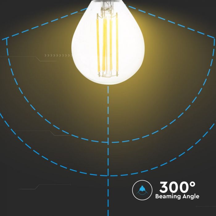 LED E14 FILAMENT LAMP 4W DL 400lm 300° 45X77 GLOBE