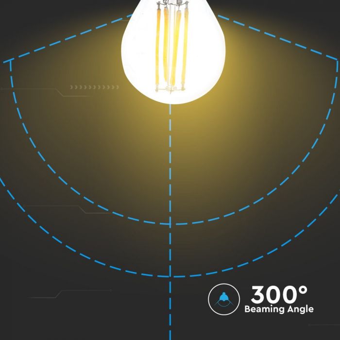 LED E27 FILAMENT LAMP 4W CW 400lm 300° 45X75 GLOBE