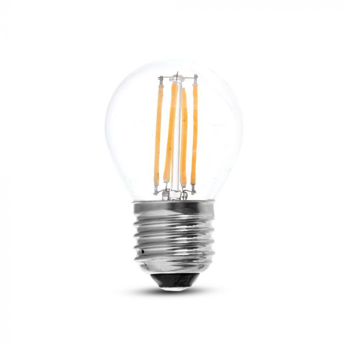 LED E27 FILAMENT LAMP 4W CW 400lm 300° 45X75 GLOBE