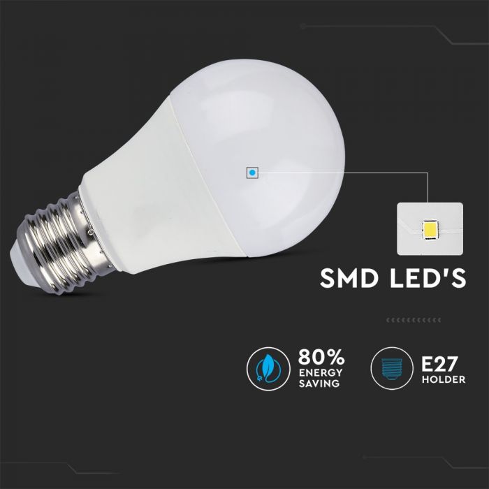 LED E27 LAMP 9W CW 806lm 200° 60X112 3STEP DIMMING