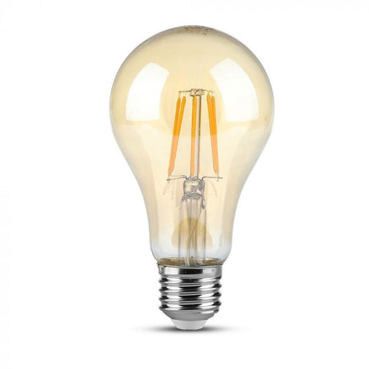 LED E27 FILAMENT LAMP AMBER COVER A60 4W WW 350lm 300° 60X107