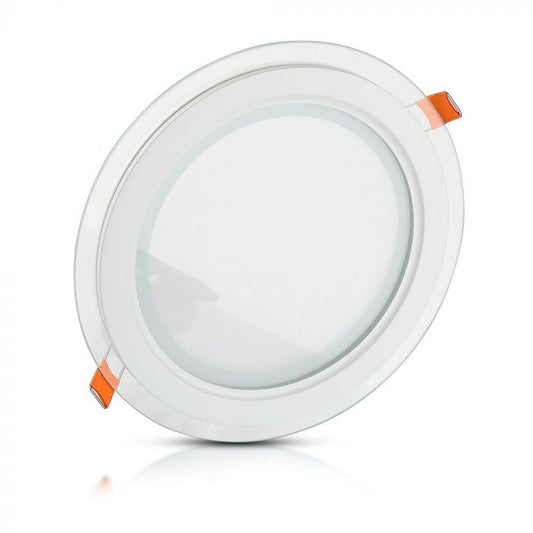 LED GLASS ROUND DOWNLIGHT 6W 420lm DL 120° 100X40 (75)