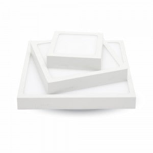 LED SURFACE SQUARE SLIM DOWNLIGHT 6W 420lm WW 120° 90X90X24