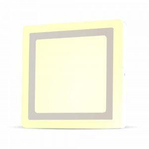 LED SURFACE SQUARE TWIN DOWNLIGHT 12+3W 1500lm WW 120° 192X192X40