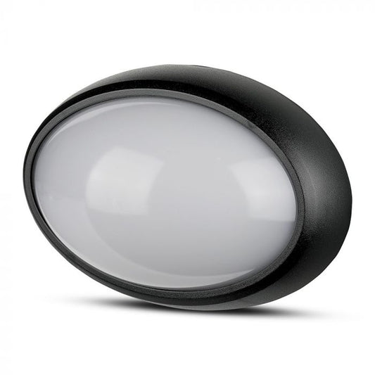 LED DOME LIGHT OVAL 12W 120° 840lm DL 245X165X96 BLACK IP66