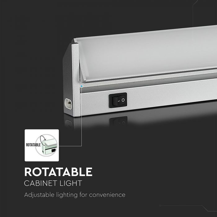 LED CABINET ROTATABLE LIGHT 2FT 10W CW 800lm 110° IP20