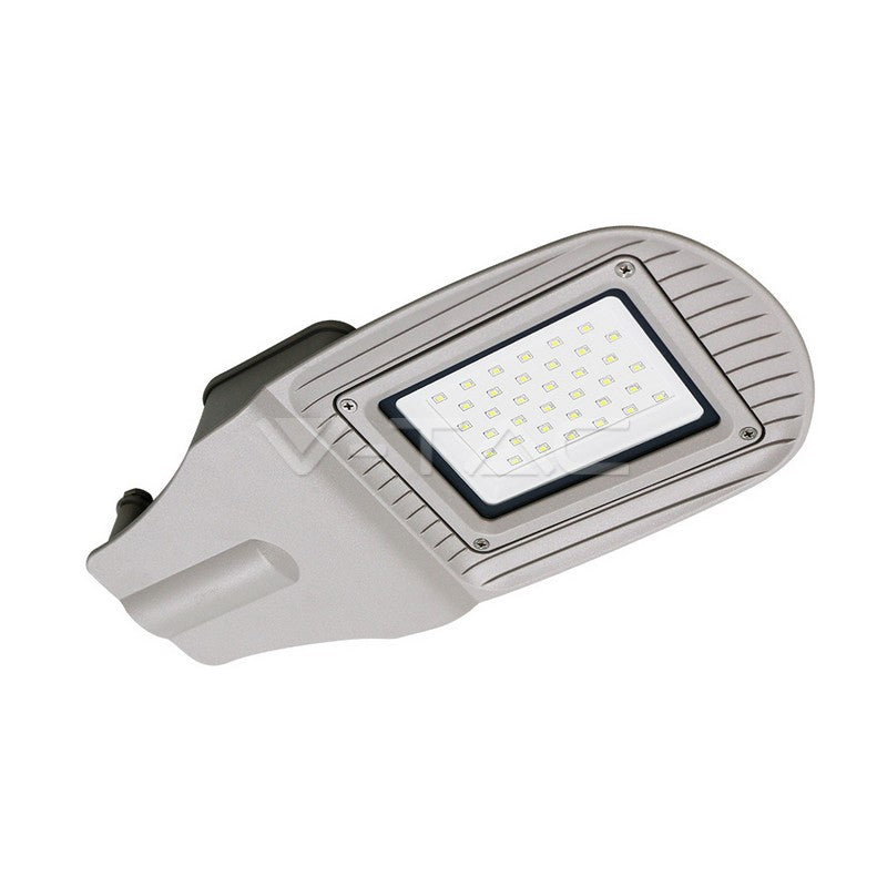 LED STREET LIGHT 30W CW 2400lm 100° GREY 175X373X52 IP65