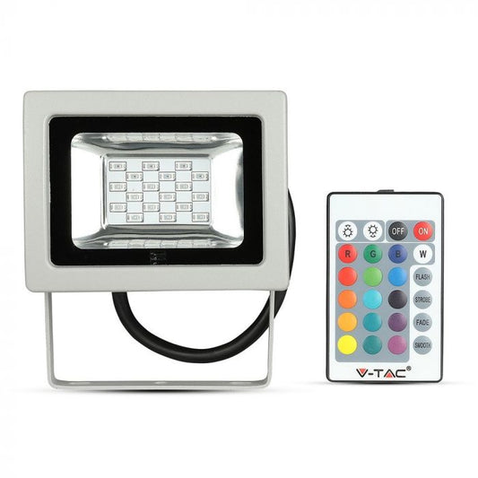 LED RGB FLOOD LIGHT 10W IR REMOTE 800lm 120° IP65