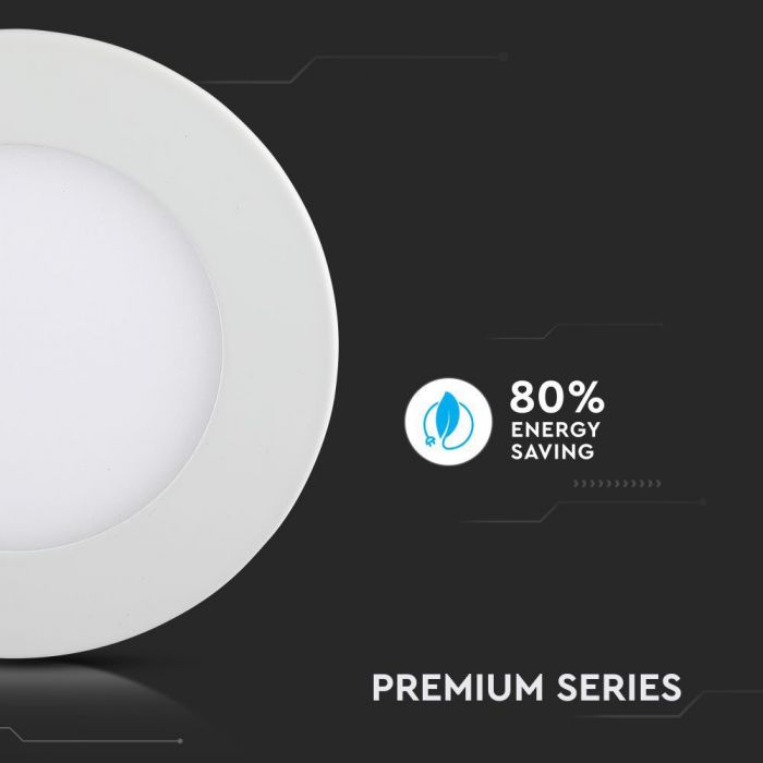 LED PREMIUM ROUND DOWNLIGHT 3W 210lm CW 120° 84X12 (73)