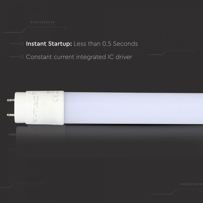 LED T8 TUBE 20W CW 2100lm 5FT 160° Frosted NANO-PLASTIC