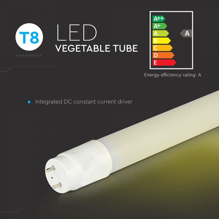 LED T8 TUBE 18W 1600lm 4FT 160° VEGETABLE