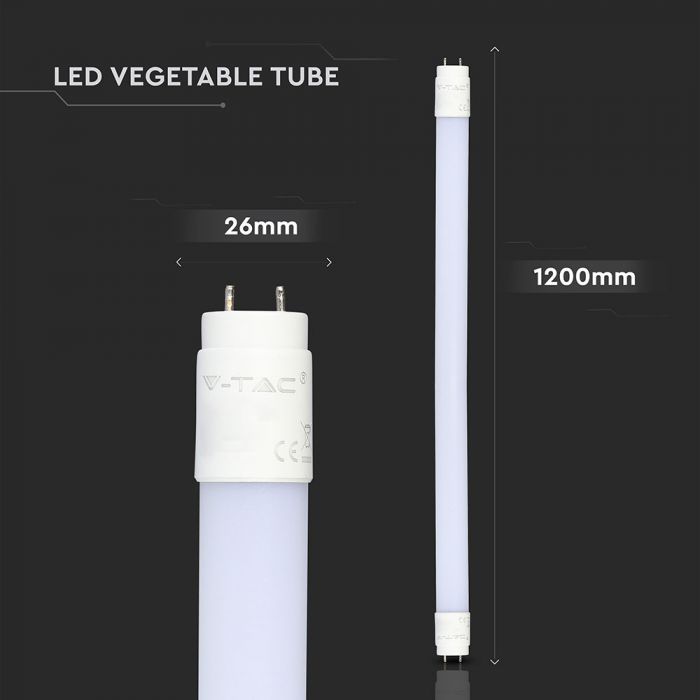 LED T8 TUBE 18W 1600lm 4FT 160° VEGETABLE