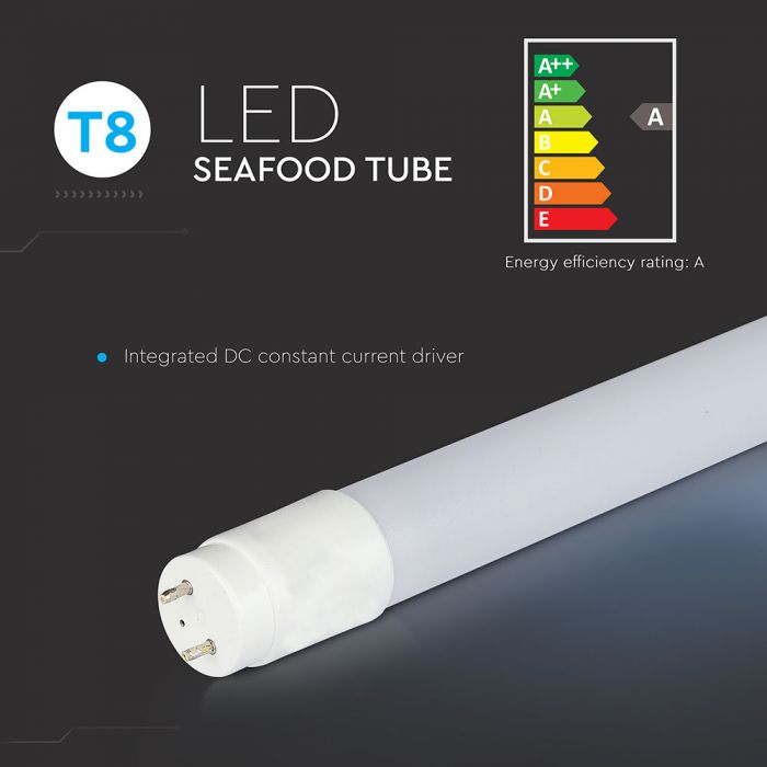 LED T8 TUBE 18W 1600lm 4FT 160° SEAFOOD