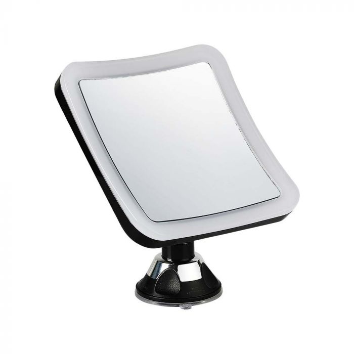 LED MIRROR LIGHT BLACK 3.2W WITH 3*AAA BATTERY CW 30lm IP44